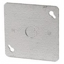 KORA-SMP20116 4'' Square Flat Cover Plate With 1/2'' KO