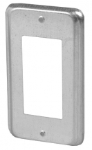 KORA-SMP20125 Single Decora Plate - Galvanized - 4"x2-1/2"