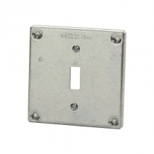 KORA-SMP20131 4x4 Single Toggle Galvanized Face Plate