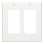 KORA-SWD45221 Two Gang Decora Wall Plate - White
