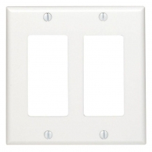 KORA-SWD45221 Two Gang Decora Wall Plate - White