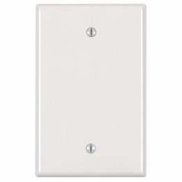 KORA-SWD45303 Single Gang Blank Faceplate - White