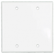 KORA-SWD45323 Two Gang Blank Wall Plate - White