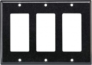 KORA-SWD45553 Three Gang Decora Wall Plate - Black