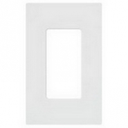 LUT-CW1WH Claro - 1 Gang D&eacute;cor Wall Plate - White