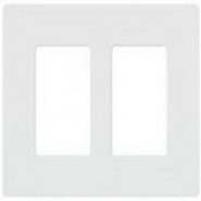 LUT-CW2WH Claro - 2 Gang D&eacute;cor Wall Plate - White