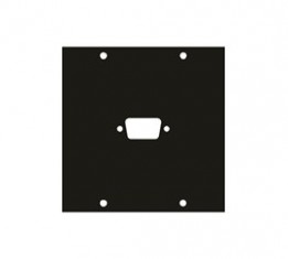 MID-1DB9 FK Custom Panel Insert - 1 DB9/HD15 Knock-out