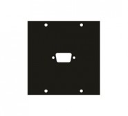 MID-1DB9 FK Custom Panel Insert - 1 DB9/HD15 Knock-out