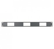 MID-DECP1X3 1U Panel - Mounts 3 Decora Straps
