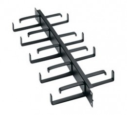 MID-HCM2DR 2 Unit Cable Management Double Sided with Horizontal Rings