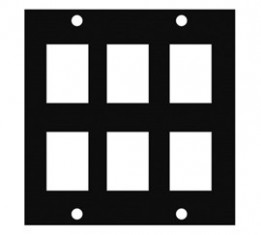 MID-KEY6 FK Custom Panel Insert - 6 Keystone