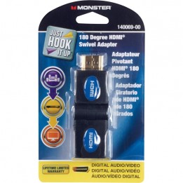 MNSTR-14008300 HDMI 180&deg; Swivel F/F - Gold