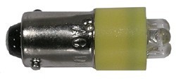 MODE-55211Y0 T3 - 1/4" (10mm) Super Bright LED Bayonet Base 12V - Yellow