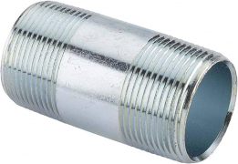 NES-NP15025 1-1/2" NPT x 2-1/2" Rigid Conduit Nipple - Zinc Plated