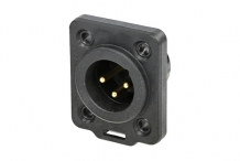 NEU-NC3MDXTOP Neutrik - 3 pole XLR male "D" panel mount Heavy Duty IP65