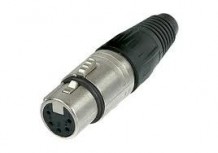 NEU-NC5FX (D) Neutrik - 5 pole XLR female cable connector - Nickel