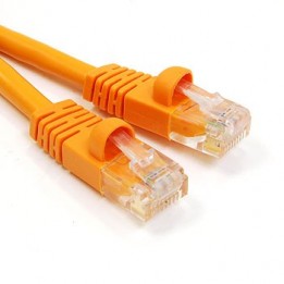 PAT-C5EOR000-025-ORANGE Patch Cord moulded Cat5E - orange - 25&rsquo;