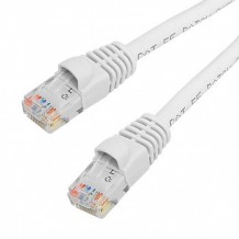 PAT-C5EWH000-025-WHITE Patch Cord moulded Cat5E - white - 25&rsquo;