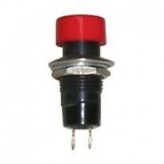 PHIL-3010062 Round Push Button Switch - Red - SPST Off/MOn 3A 125Vac