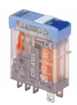 REL-C10A10FX12DC Releco - free diode SPDT Relay 5 pin Faston Base 10A 12VDC