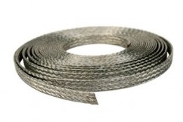 TFLX-MBN050SV Metal Braid - 1/2" Tinned Copper Sleeve - (50')