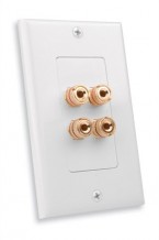 VAN-28147W 2 pair Binding Post Decor Wall Plate