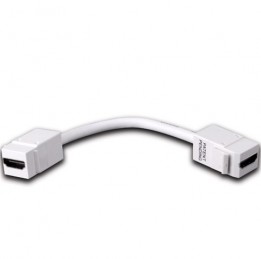 VAN-820490 HDMI Keystone Insert with Pigtail - White