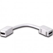 VAN-820490 HDMI Keystone Insert with Pigtail - White