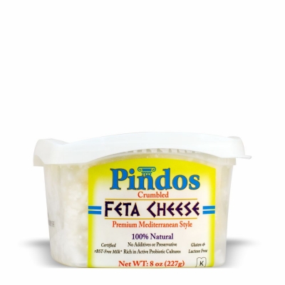 10-139-2 PINDOS CRUMBLED FETA 12/8 OZ
