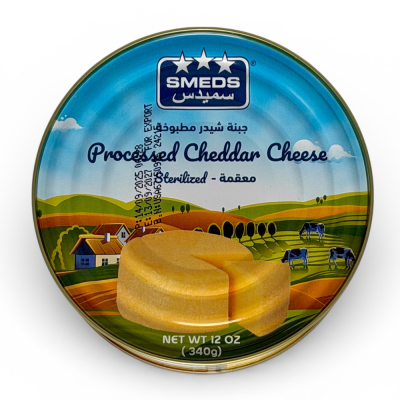 10-422-2 SMEDS CHEDDER CHEESE TIN 24/340 GR