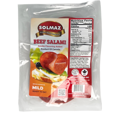 12-162-2 SOLMAZ BEEF SALAMI MILD 10/8 OZ