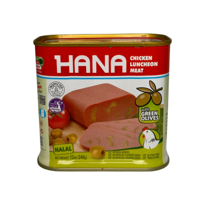 13-423-1 HANA CHICKEN LUNCHEON MEAT W/OLIVE 24/340 GR