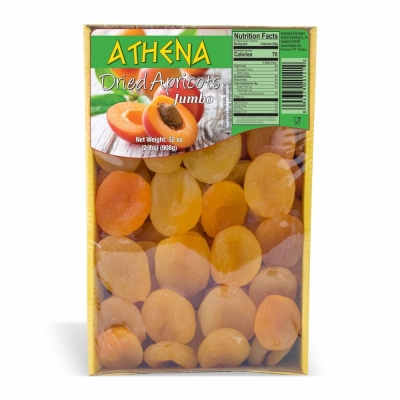 20-121-1 ATHENA DRY APRICOTS #1 JUMBO 10/32 OZ