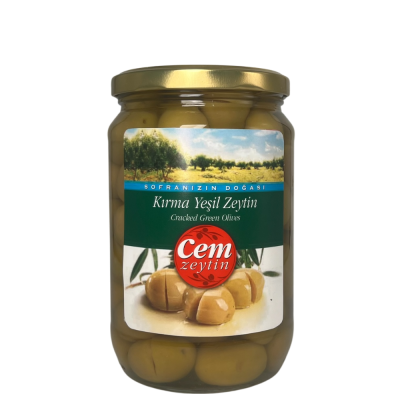 21-289-2 CEM GREEN CRACKED OLIVES 12/720 GR