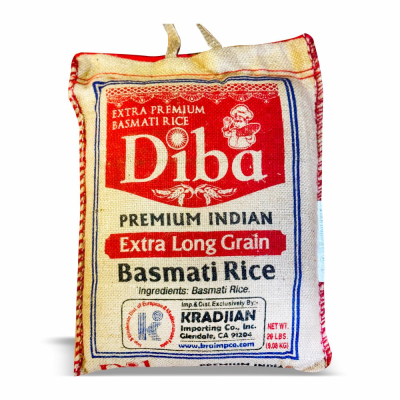33-125-1 DIBA PREMUIM BASMATI RICE 2/20 LB