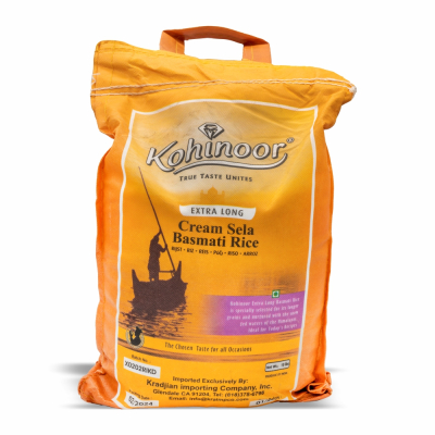33-180-1 KOHINOOR CREAM SELLA BASMATI RICE 4/10 LB