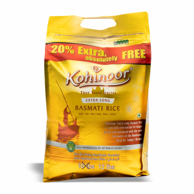 33-184-1 KOHINOOR EX LONG BASMATI GOLD   4/10 LB