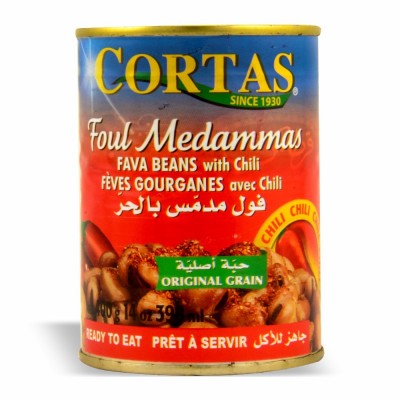 34-203-1 CORTAS FAVA BEANS W/CHILI   24/15 OZ
