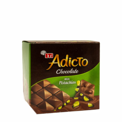 37-375-1 ETI ADICTO CHOCO MILK W/PIST 12X6/60 GR