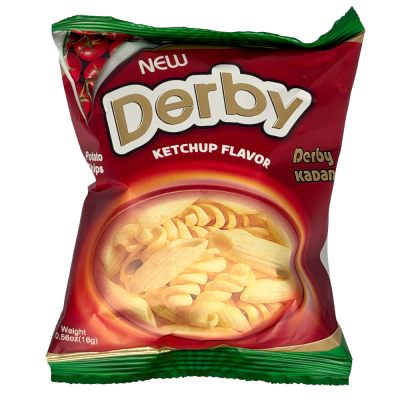 38-197-1 DERBY CHIPS KETCHUP  6X18X18 GR