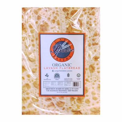 38-242-1 PARADISE ORGANIC LAVASH 25/16 OZ