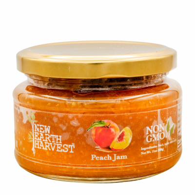 41-360-1 NEW EARTH HARVEST PEACH JAM 12/11 OZ