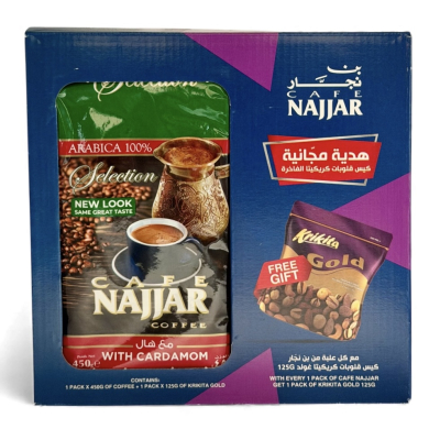 46-202-1 NAJJAR PROMO COFFEE W/CARD 10/450 GR