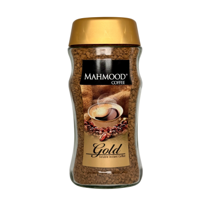46-261-1 MAHMOOD COFFEE GOLD GLASS JARS 6/200 GR