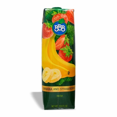 49-142-1 B.B.B. BANANA & STRAWBERRY NECTAR 12/1 LT