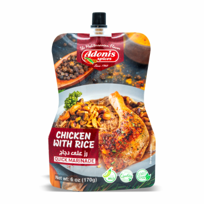 60-807-1 ADONIS CHICKEN W/RICE MARIN POUCH 10X6 OZ