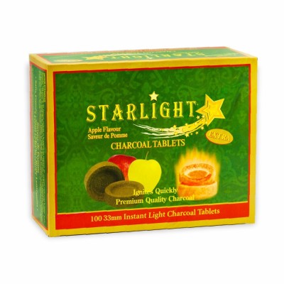 90-334-3 CHARCOAL APPLE FLAVOR 18/100 PC