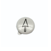 CN-B01A Newport Brass Porcelain Button - Arrow
