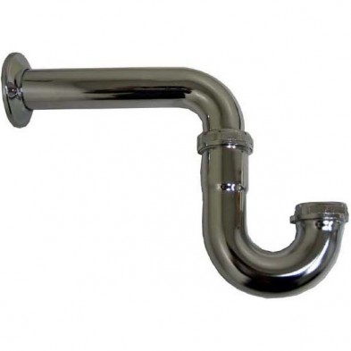 DJ-103B 1 1/2" CP Brass Tubular "P" Trap 20 Gauge