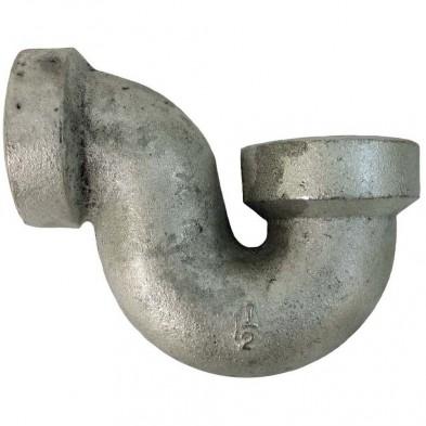 DJ-108A 1 1/2" Galvanized Low Seal Bath Trap